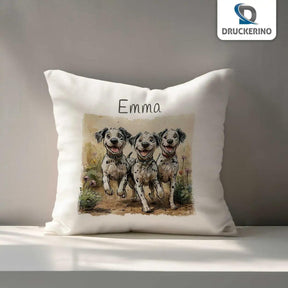 Kuschelkissen Kinder | Tapsige Hundewelpen 40x40 cm - Druckerino