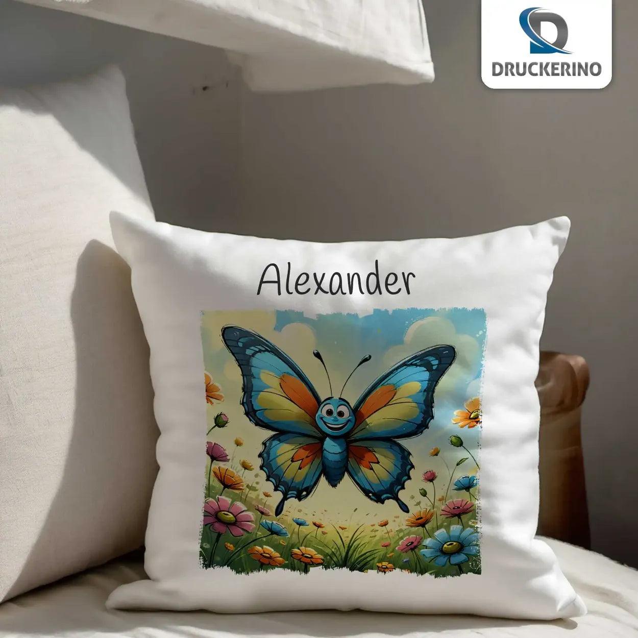 Kuschelkissen Kinder | Traumfalter 40x40 cm - Druckerino