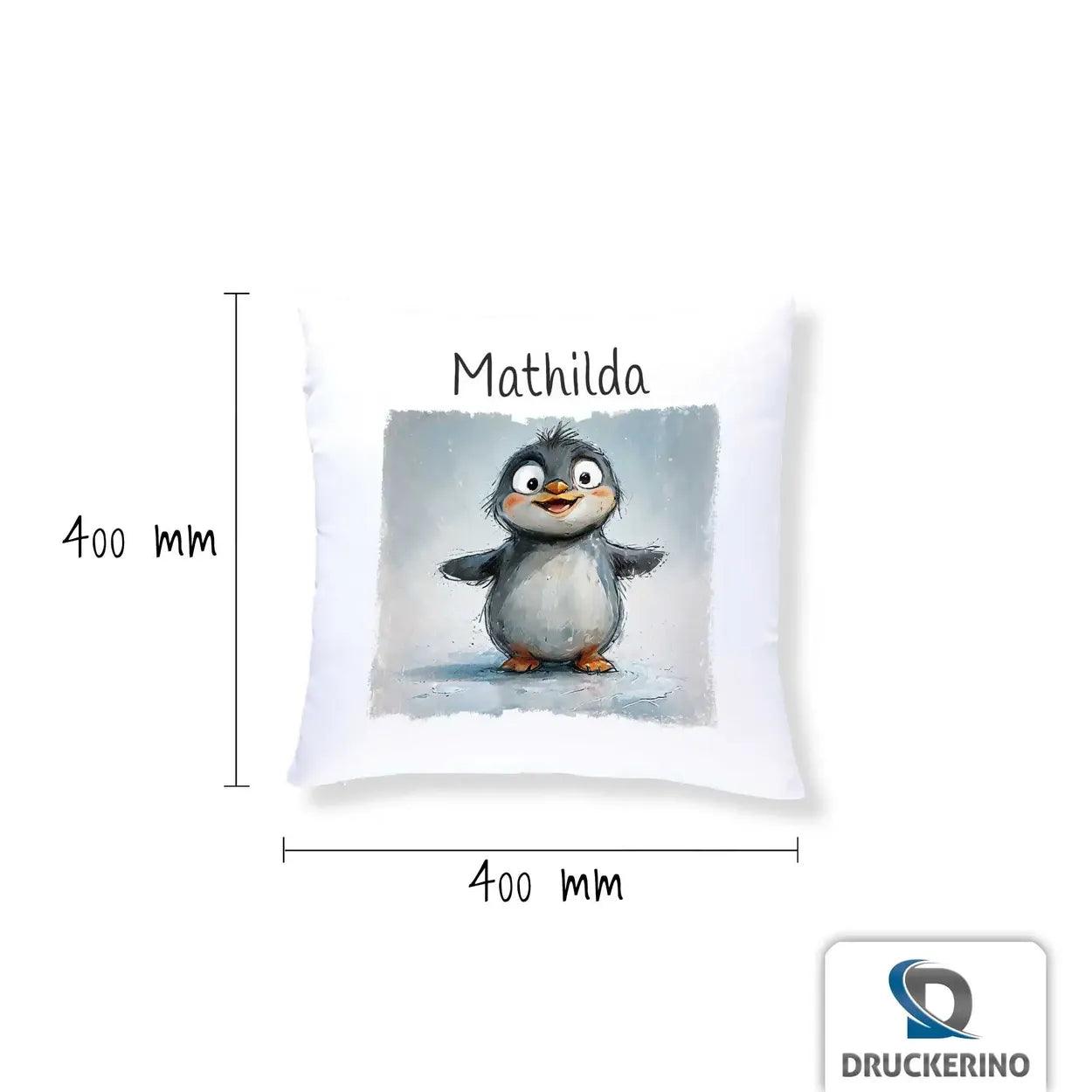 Kuschelkissen Kinder | Traumfreund Pinguin 40x40 cm - Druckerino