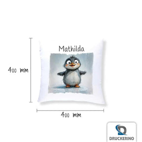 Kuschelkissen Kinder | Traumfreund Pinguin 40x40 cm - Druckerino