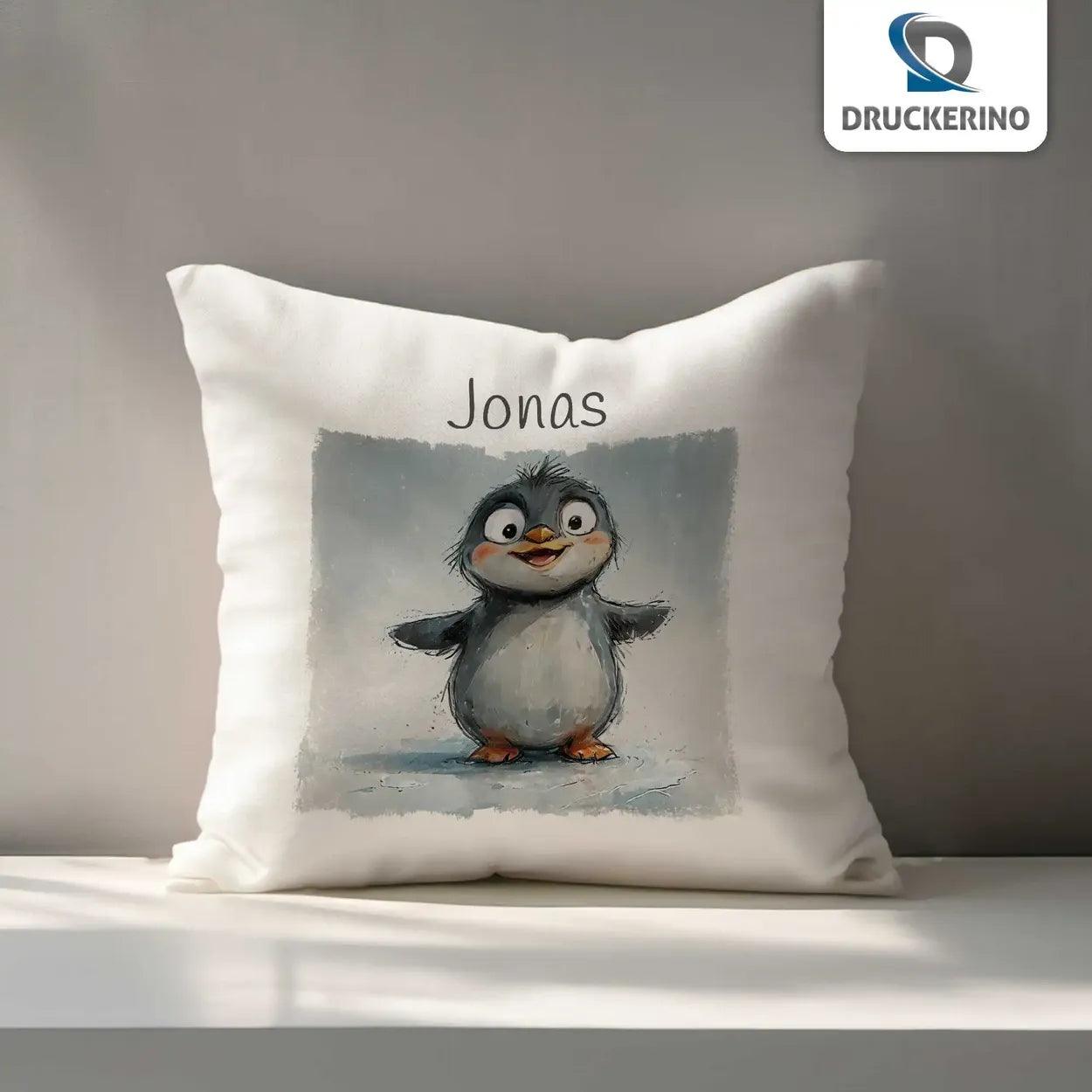 Kuschelkissen Kinder | Traumfreund Pinguin 40x40 cm - Druckerino