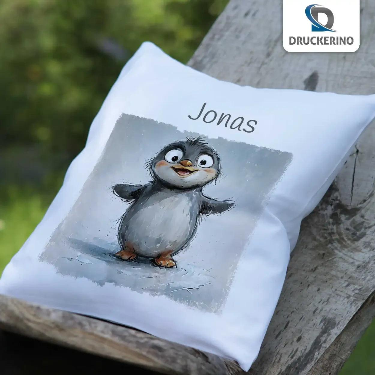 Kuschelkissen Kinder | Traumfreund Pinguin 40x40 cm - Druckerino