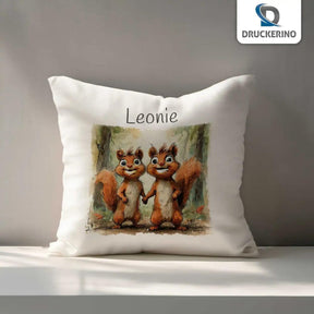 Kuschelkissen Kinder | Traumgefährten Eichhörnchen 40x40 cm - Druckerino