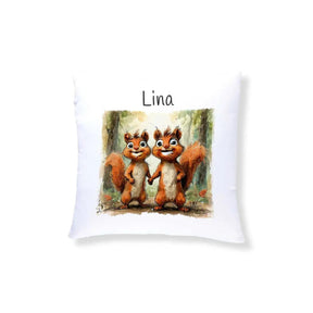Kuschelkissen Kinder | Traumgefährten Eichhörnchen 40x40 cm - Druckerino