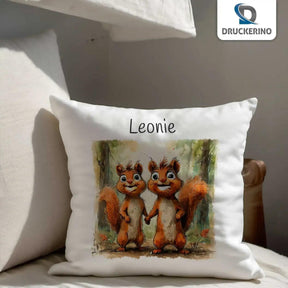 Kuschelkissen Kinder | Traumgefährten Eichhörnchen 40x40 cm - Druckerino