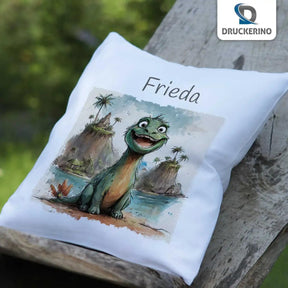 Kuschelkissen Kinder | Trauminsel Dino 40x40 cm - Druckerino