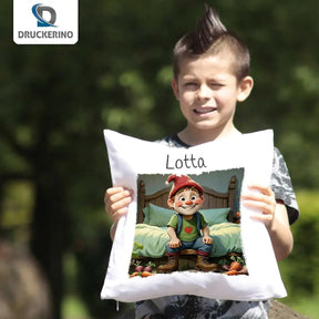 Kuschelkissen Kinder | Traumland-Abenteurer 40x40 cm - Druckerino