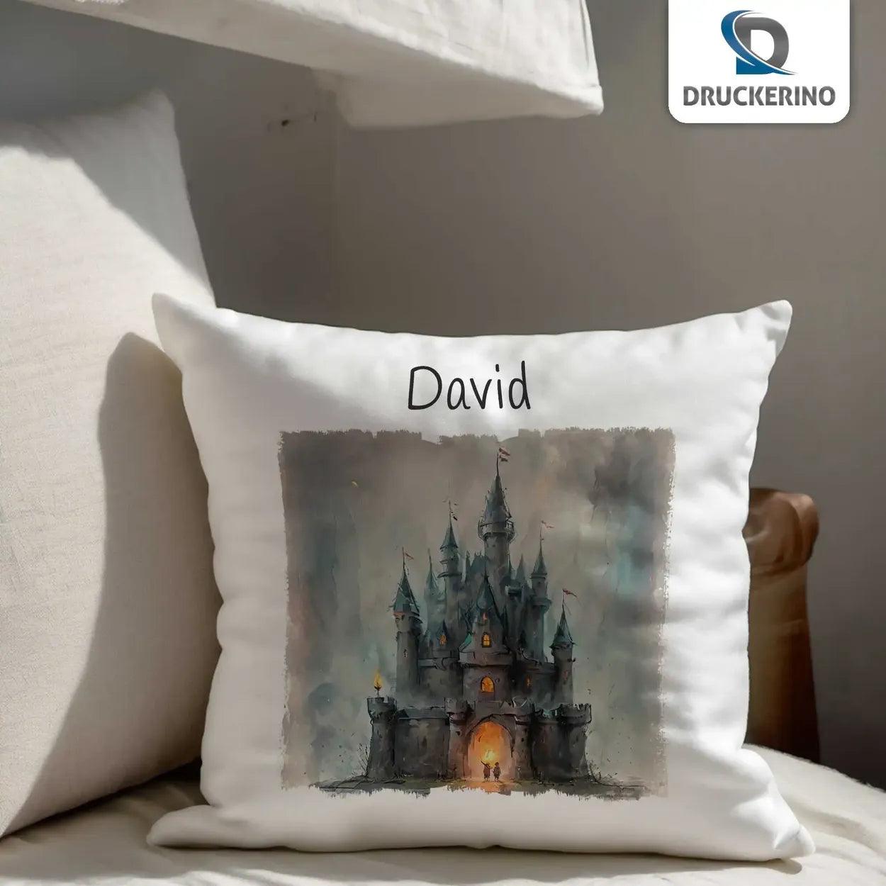 Kuschelkissen Kinder | Traumschloss 40x40 cm - Druckerino
