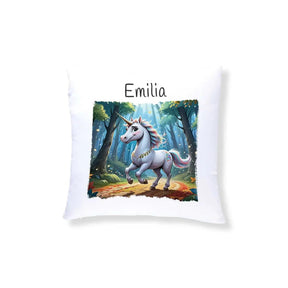 Kuschelkissen Kinder | Traumwald-Einhorn 40x40 cm - Druckerino