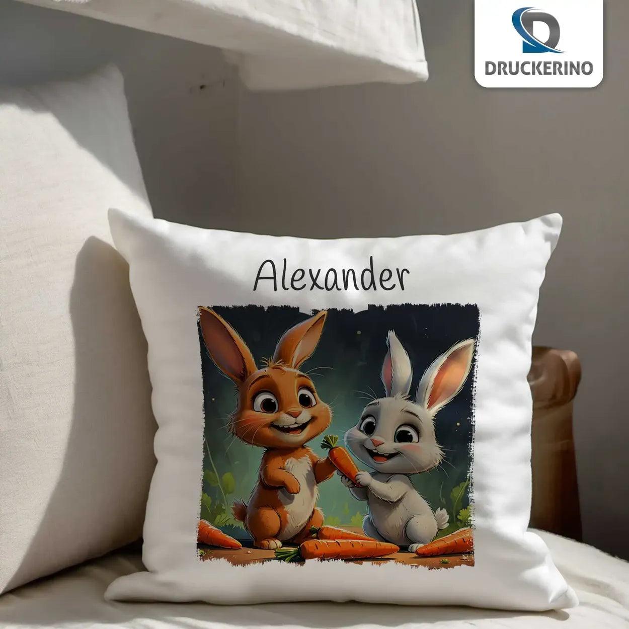 Kuschelkissen Kinder | Waldabenteuer 40x40 cm - Druckerino