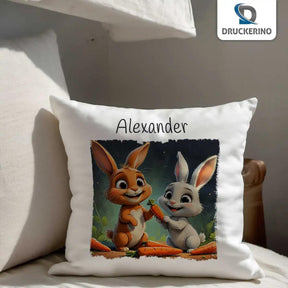 Kuschelkissen Kinder | Waldabenteuer 40x40 cm - Druckerino
