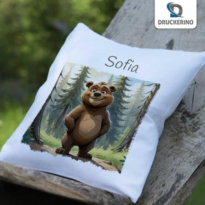Kuschelkissen Kinder | Waldabenteurer 40x40 cm - Druckerino