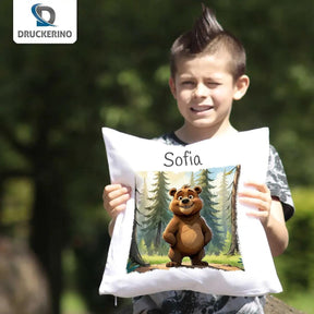Kuschelkissen Kinder | Waldabenteurer 40x40 cm - Druckerino