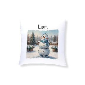 Kuschelkissen Kinder | Winterfreund Schneemann 40x40 cm - Druckerino
