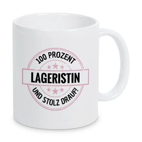 Lageristin 100 Prozent Tasse - Druckerino