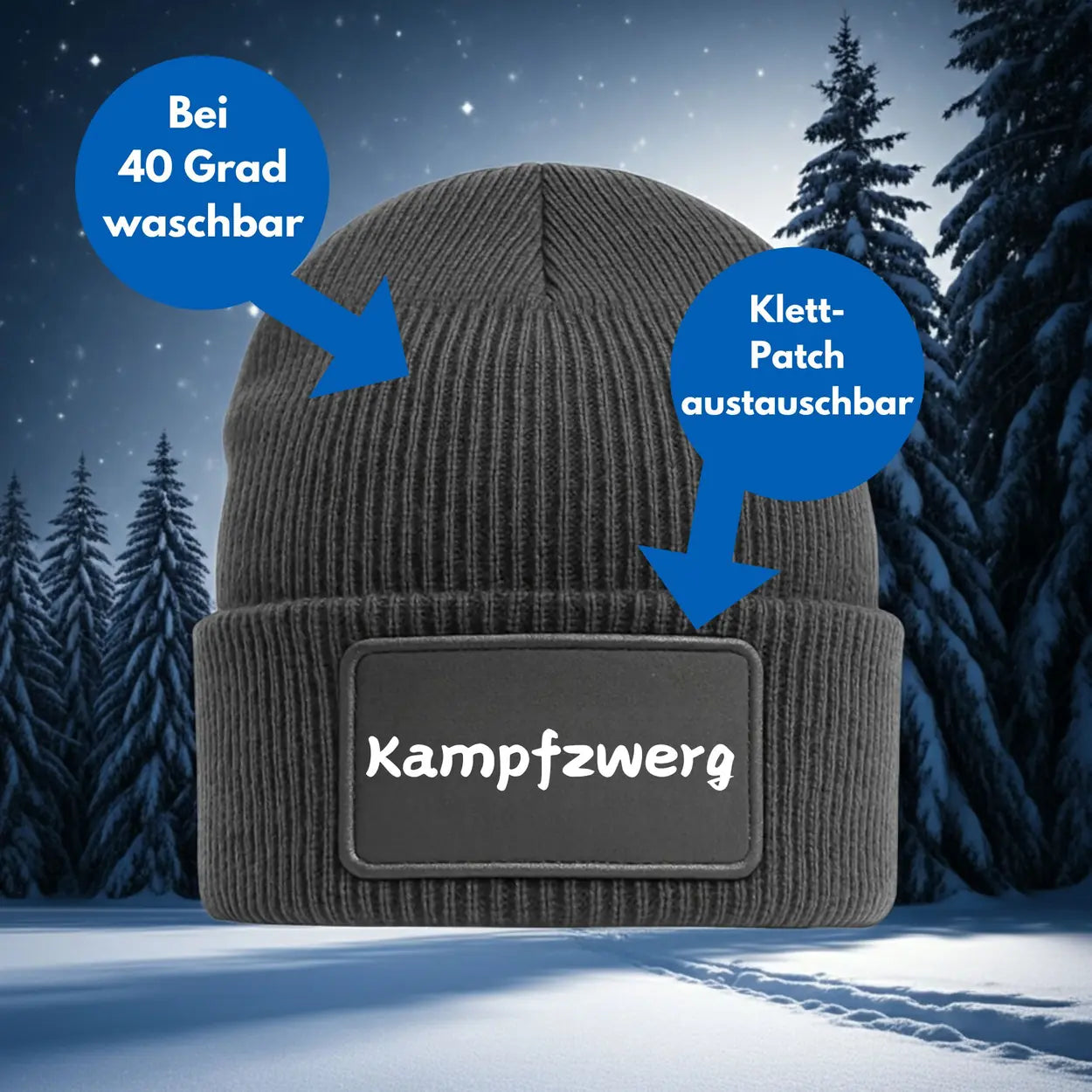 Kampfzwerk Beanie Mütze Geschenkidee Wichtelgeschenk