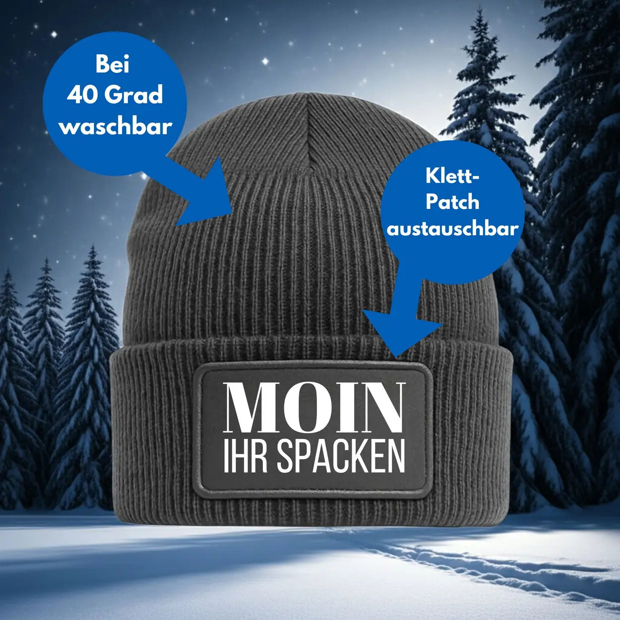 Mütze Beanie | Moin Ihr Spacken