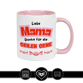 Tasse Mama Danke für die geilen Gene - Druckerino