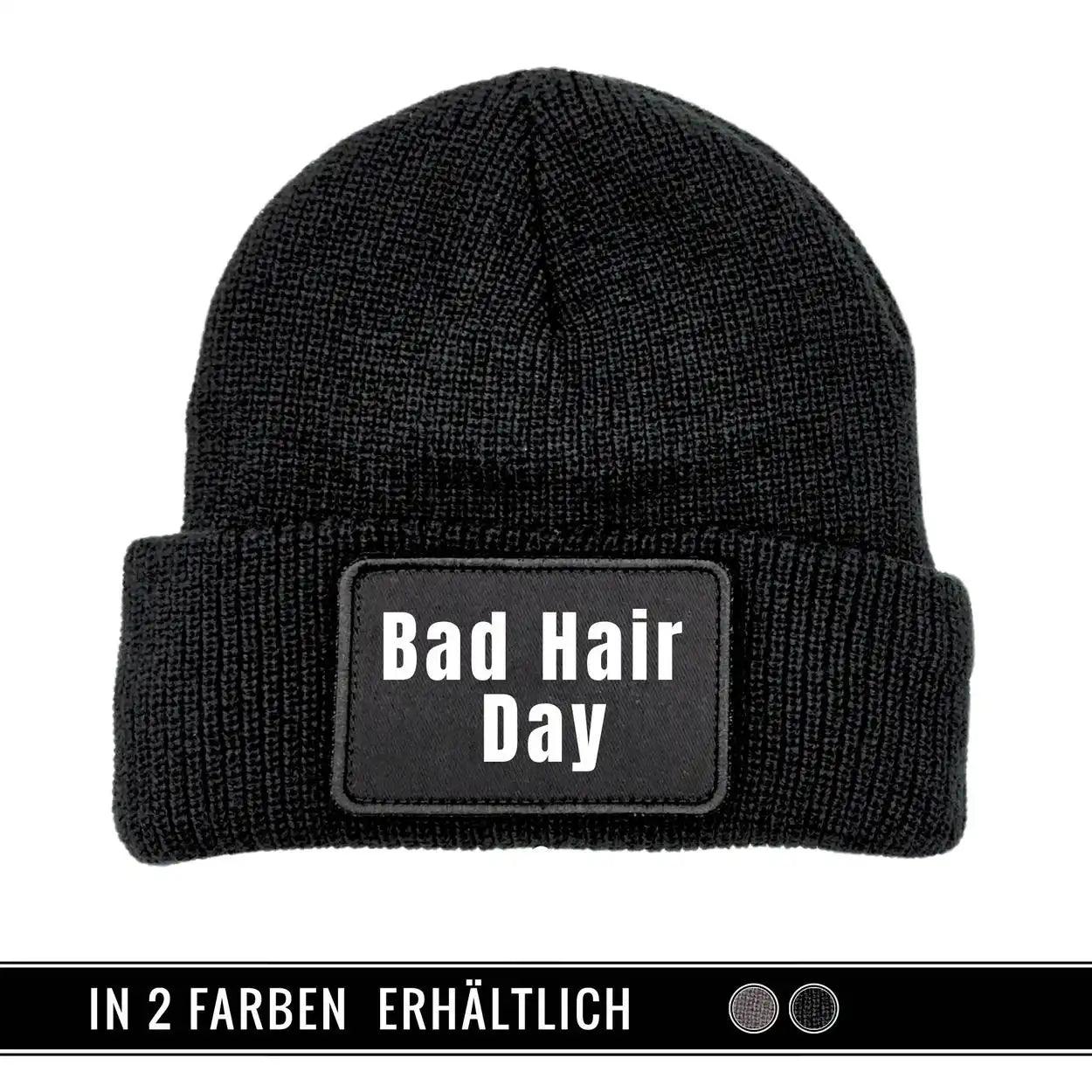 Mütze Beanie | Bad Hair Day - Druckerino