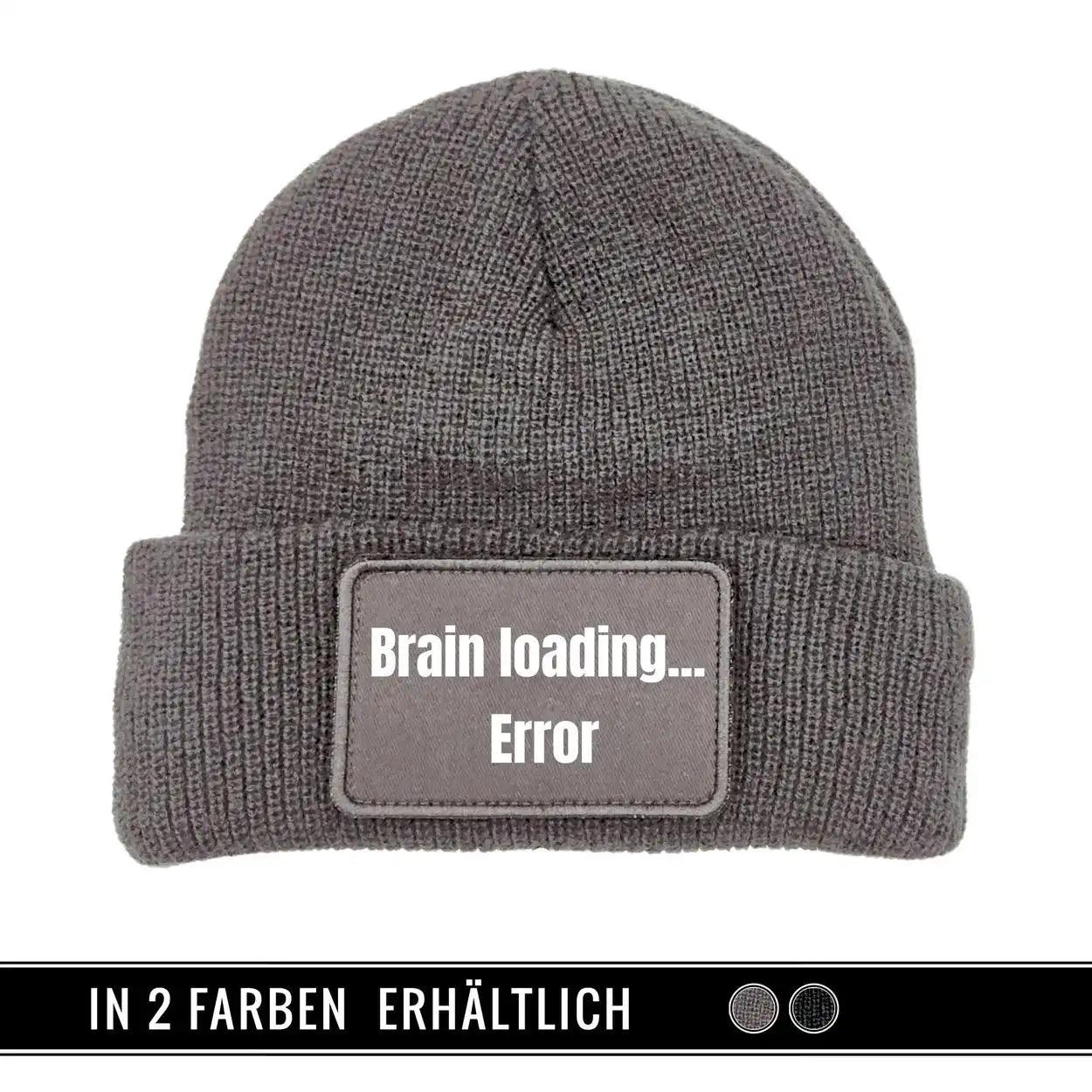 Mütze Beanie | Brain loading | Error - Druckerino
