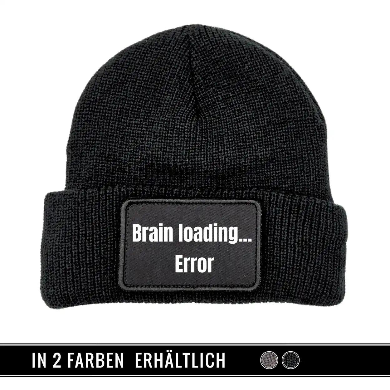 Mütze Beanie | Brain loading | Error - Druckerino