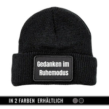 Mütze Beanie | Gedanken im Ruhemodus - Druckerino