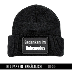 Mütze Beanie | Gedanken im Ruhemodus - Druckerino