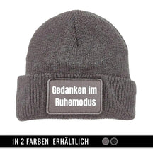Mütze Beanie | Gedanken im Ruhemodus - Druckerino