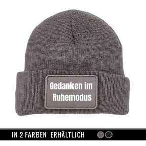 Mütze Beanie | Gedanken im Ruhemodus - Druckerino