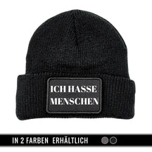 Mütze Beanie | Ich hasse Menschen - Druckerino