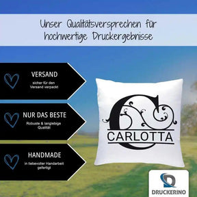 Namenskissen | Motiv 1 | Carlotta - Druckerino
