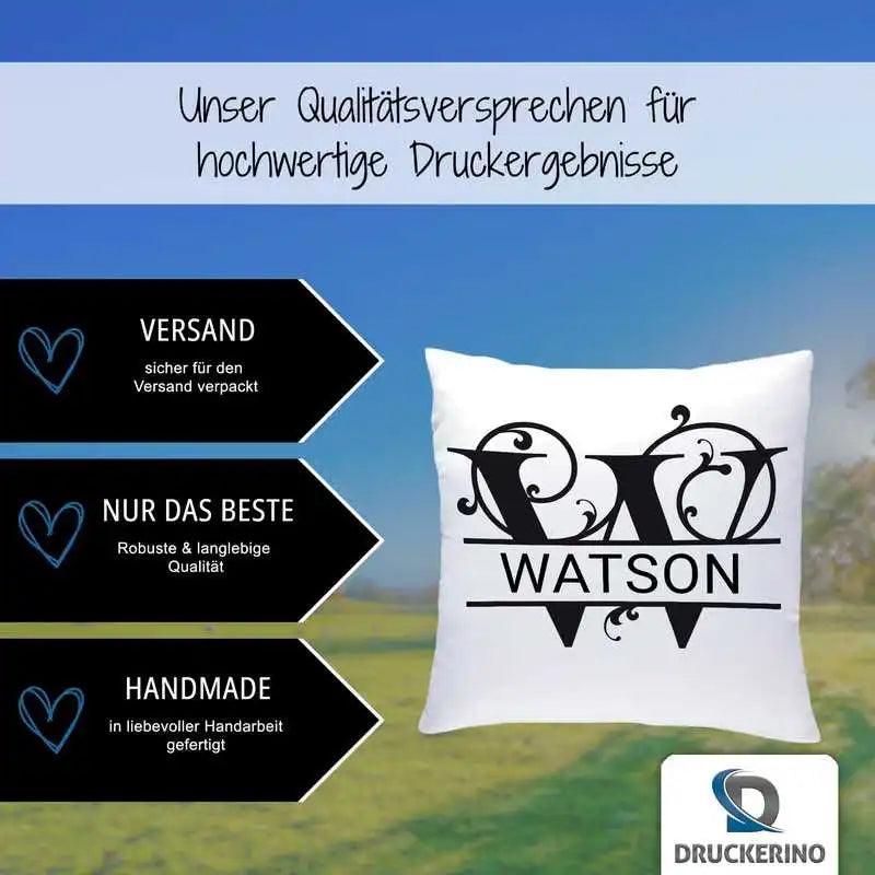 Namenskissen | Motiv 1 | Watson - Druckerino