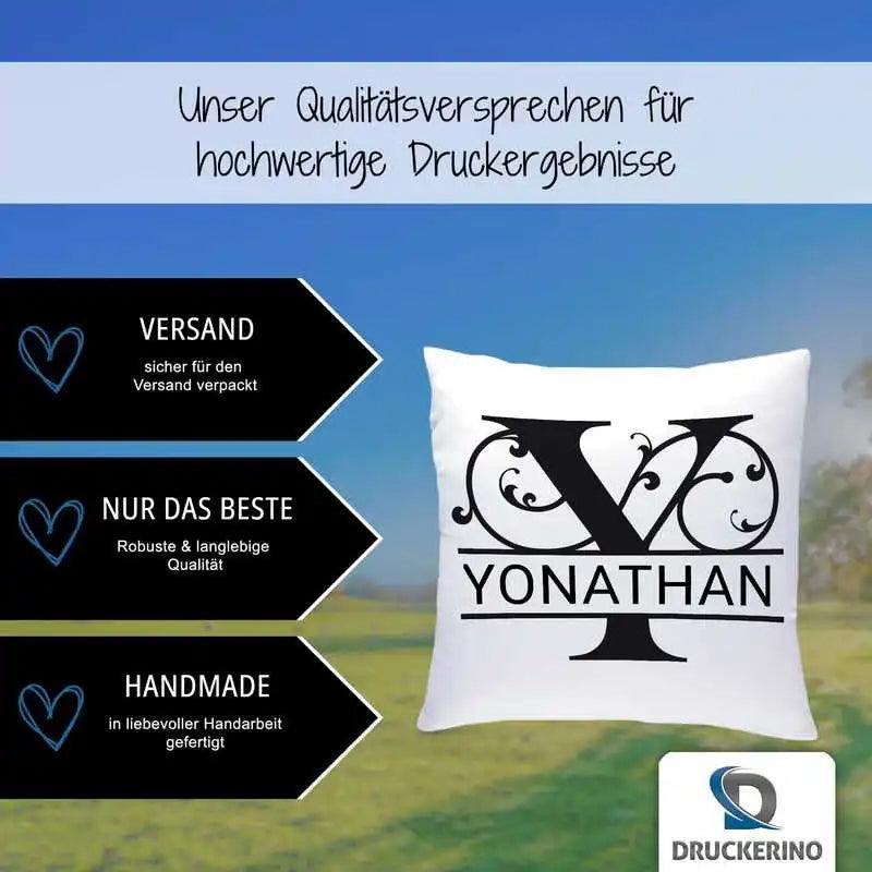 Namenskissen | Motiv 1 | Yonathan - Druckerino