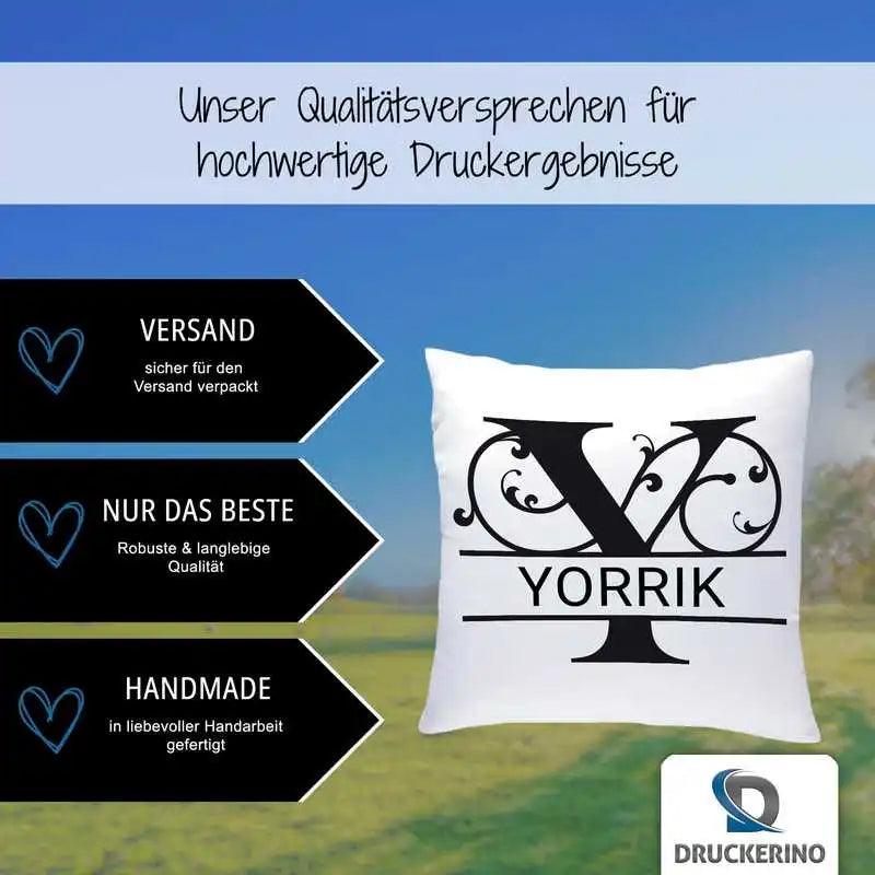 Namenskissen | Motiv 1 | Yorrik - Druckerino