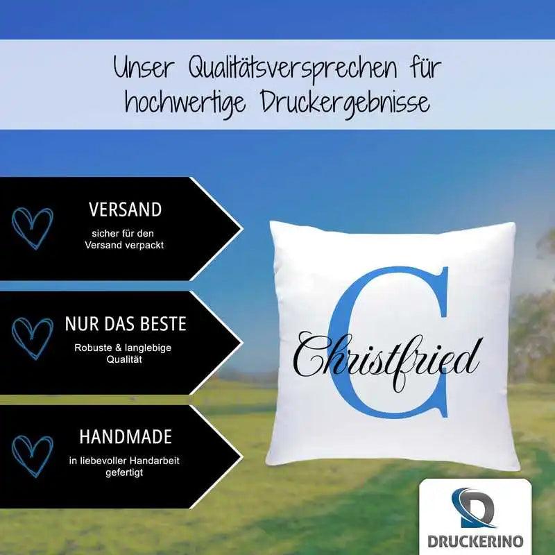 Namenskissen | Motiv 3 | Christfried - Druckerino