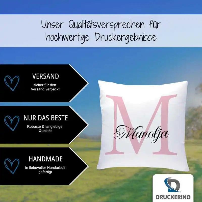 Namenskissen | Motiv 3 | Manolja - Druckerino