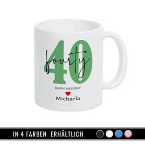 Personalisierte Tasse - 40 Fourty - Druckerino