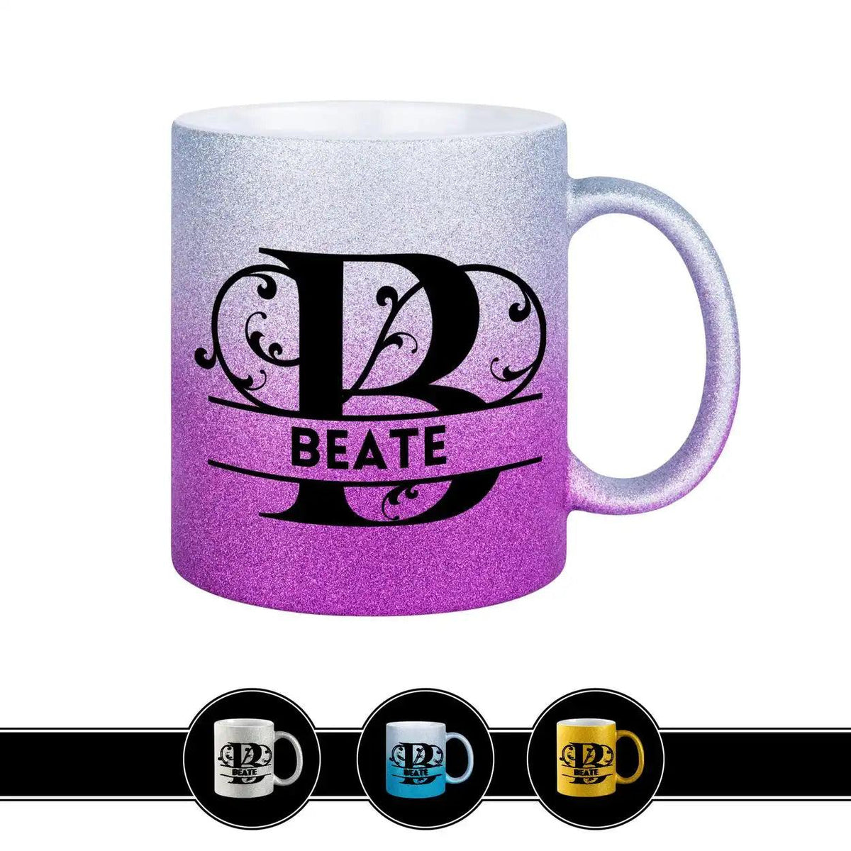 Personalisierte Tasse mit Namen | Buchstabe B - Druckerino