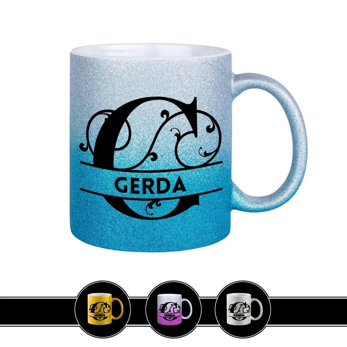 Personalisierte Tasse mit Namen | Buchstabe G - Druckerino