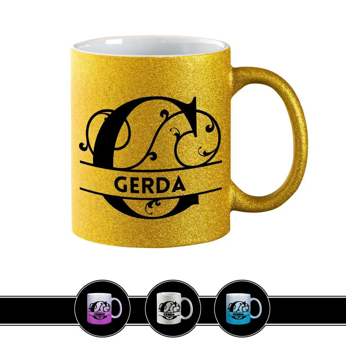 Personalisierte Tasse mit Namen | Buchstabe G - Druckerino