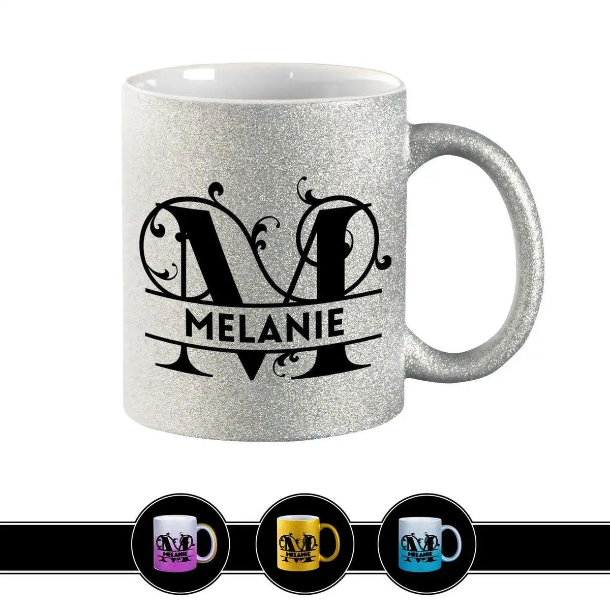 Personalisierte Tasse mit Namen | Buchstabe M - Druckerino