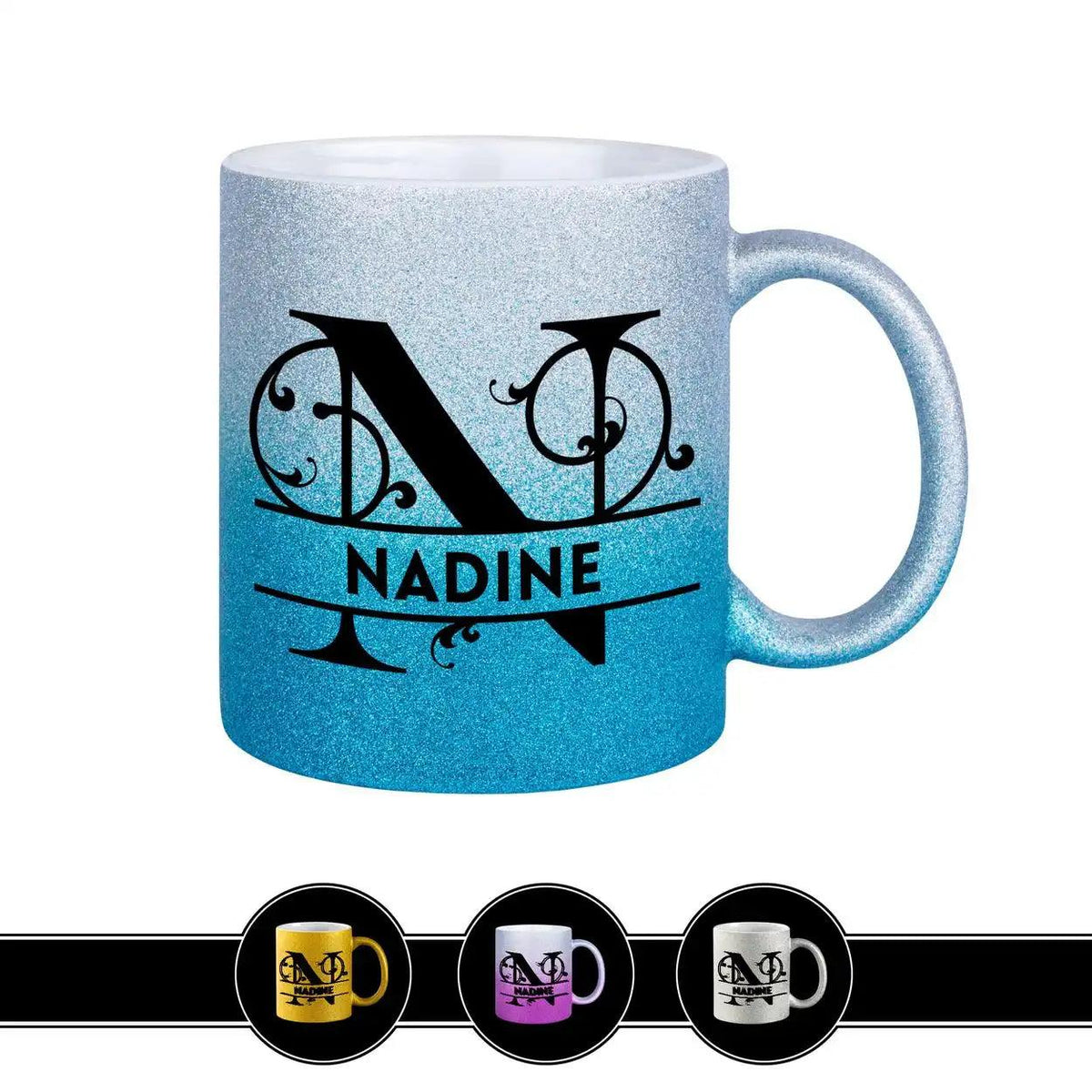 Personalisierte Tasse mit Namen | Buchstabe N - Druckerino