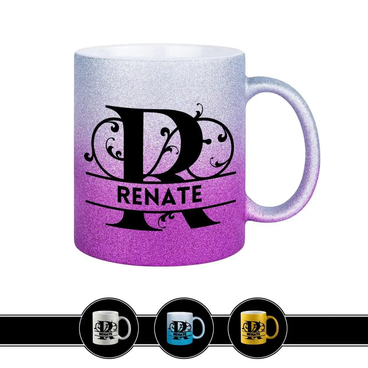 Personalisierte Tasse mit Namen | Buchstabe R - Druckerino