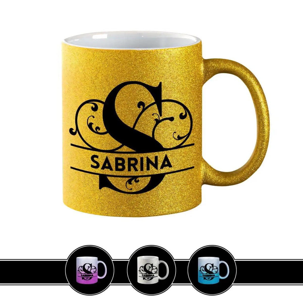 Personalisierte Tasse mit Namen | Buchstabe S - Druckerino