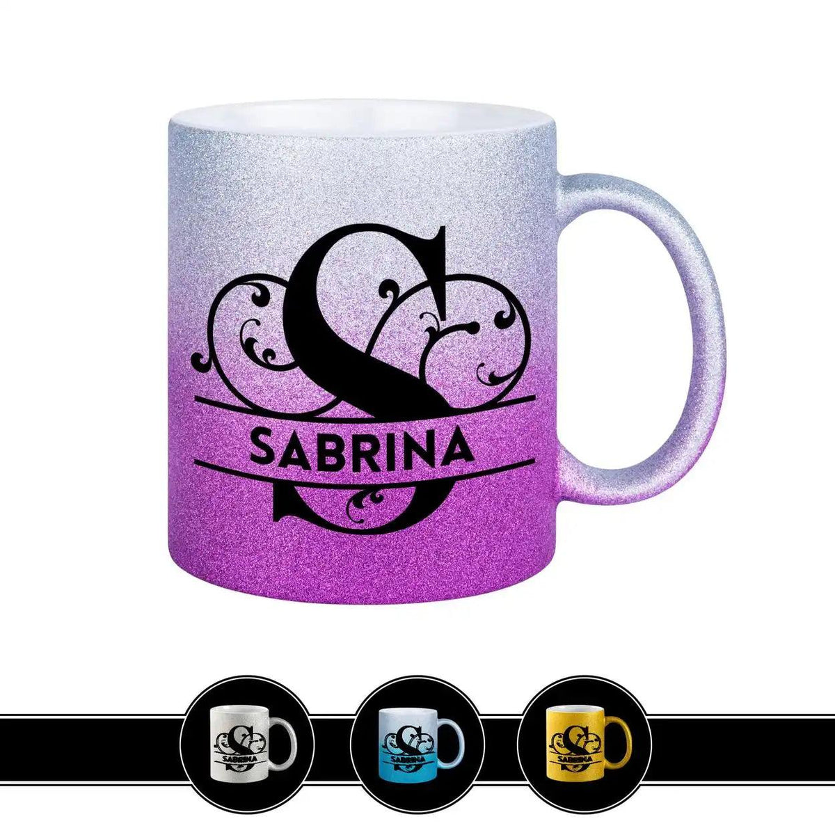 Personalisierte Tasse mit Namen | Buchstabe S - Druckerino