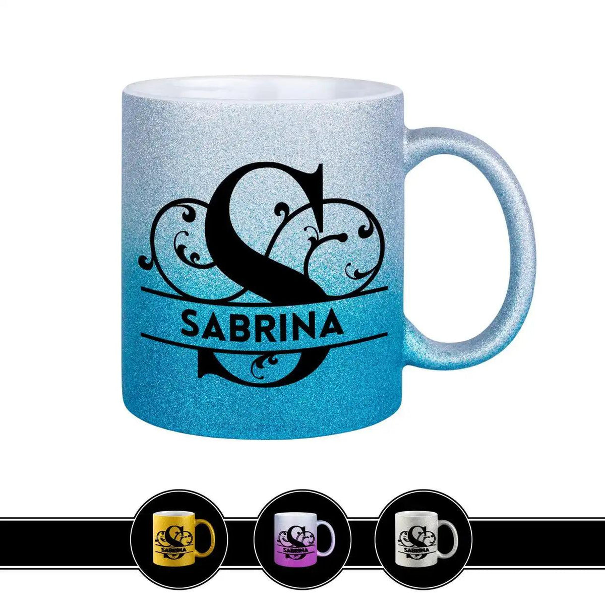 Personalisierte Tasse mit Namen | Buchstabe S - Druckerino