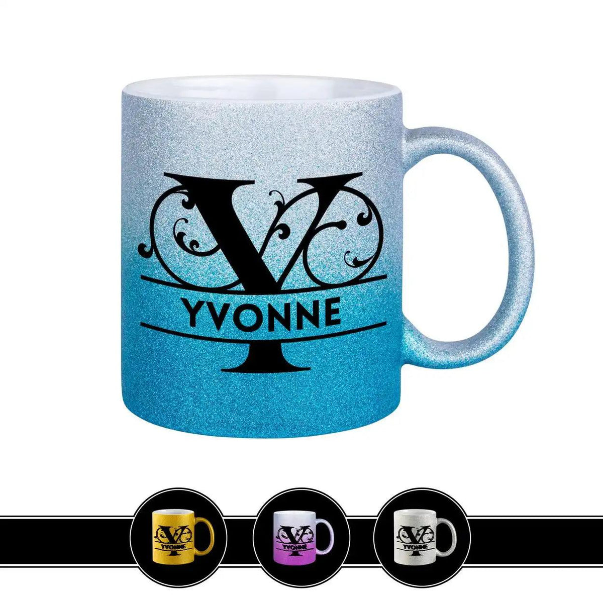 Personalisierte Tasse mit Namen | Buchstabe Y - Druckerino