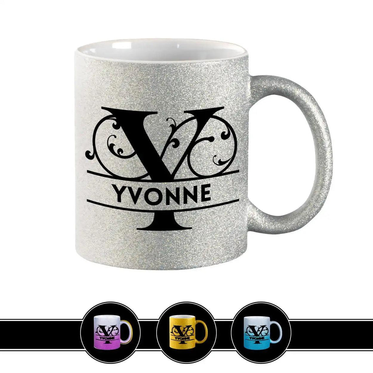 Personalisierte Tasse mit Namen | Buchstabe Y - Druckerino