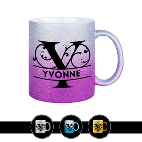 Personalisierte Tasse mit Namen | Buchstabe Y - Druckerino