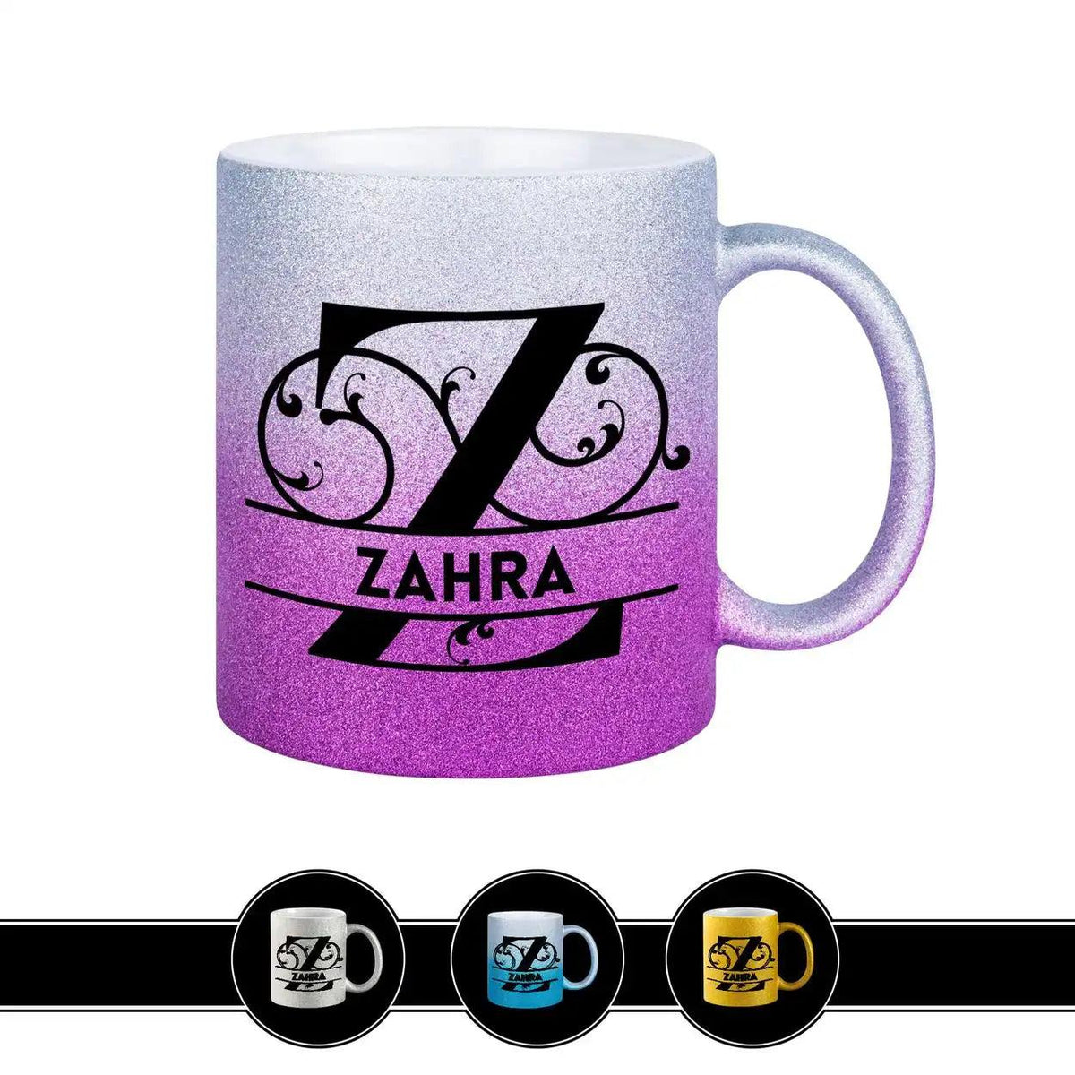 Personalisierte Tasse mit Namen | Buchstabe Z - Druckerino